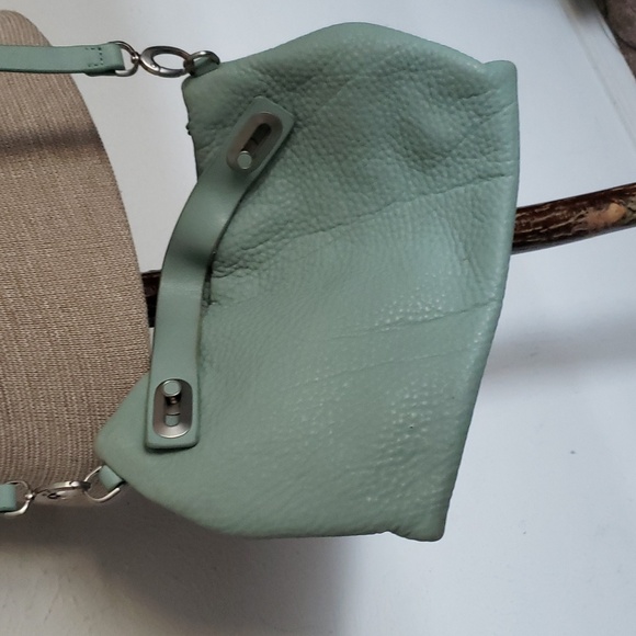SKAGEN DENMARK 🇩🇰 SEAFOAM  PEBBLED LEATHER CROSSBODY OS - Picture 2 of 7